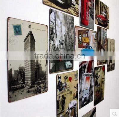 Modern popular tin painting/wall mural artist