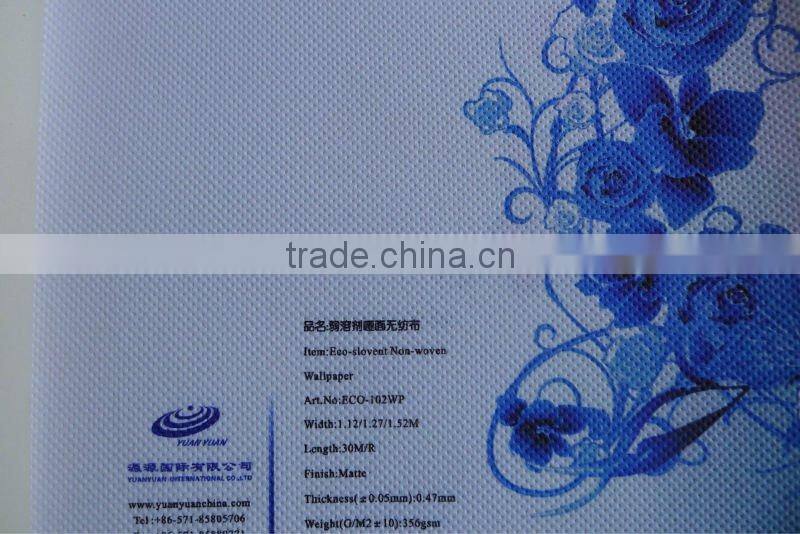 ECO-102WP-Eco slovent Non-woven Wallpaper-Inkjet Media-Waterproof-Wallpaper