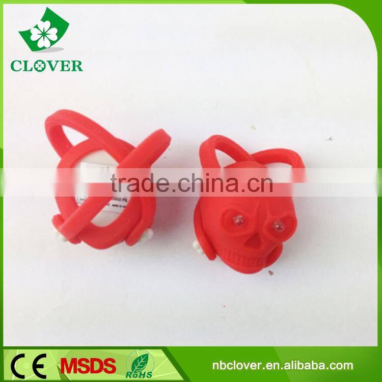2*CR2032 battery 2 led promotional silicone led bike front light