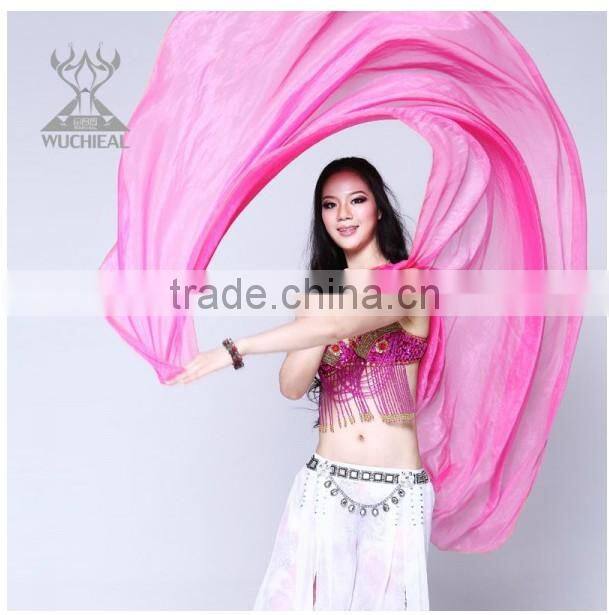Belly Dance Veil, Belly Dance Performance Silk Veil, Belly Dance Performance Accessory (S27)