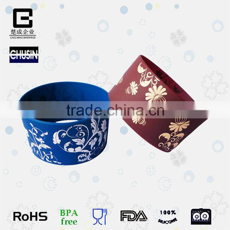 BPA Free Coffee Cup Tumbler Mug Silicon Rubber Lid Sleeves