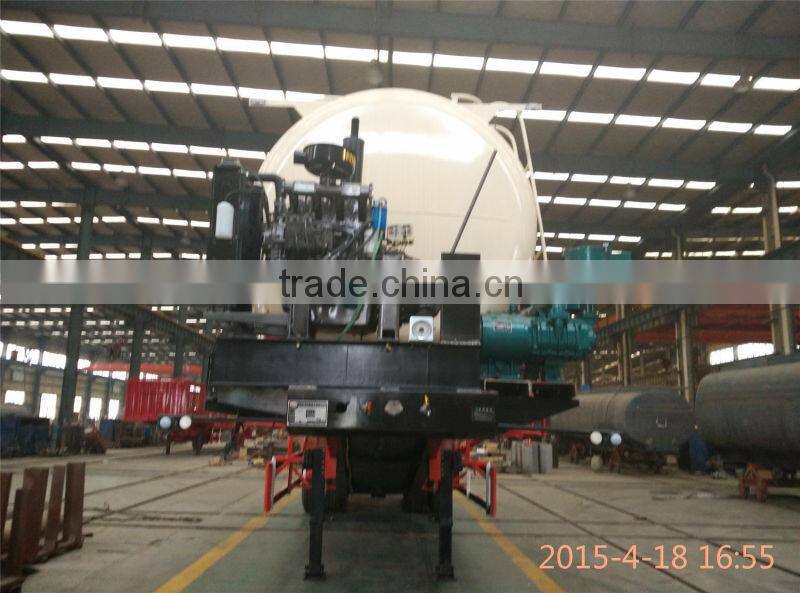 Bulk Cement Transport 3 Axles Bulk Cement Semi Trailer Sale