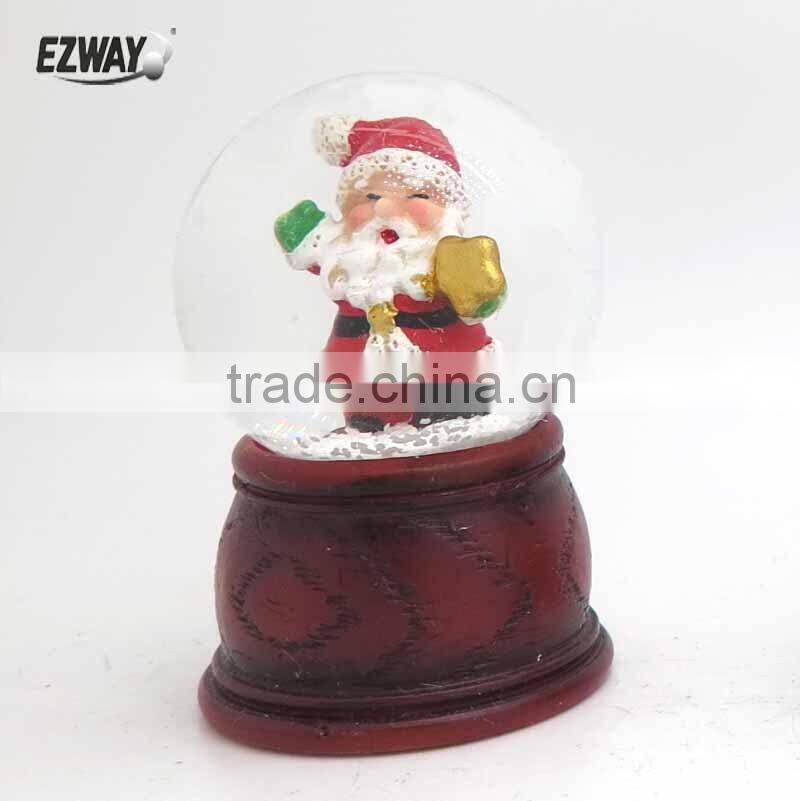Hot sale cute and simple design different bear figurines snow globes for sale
