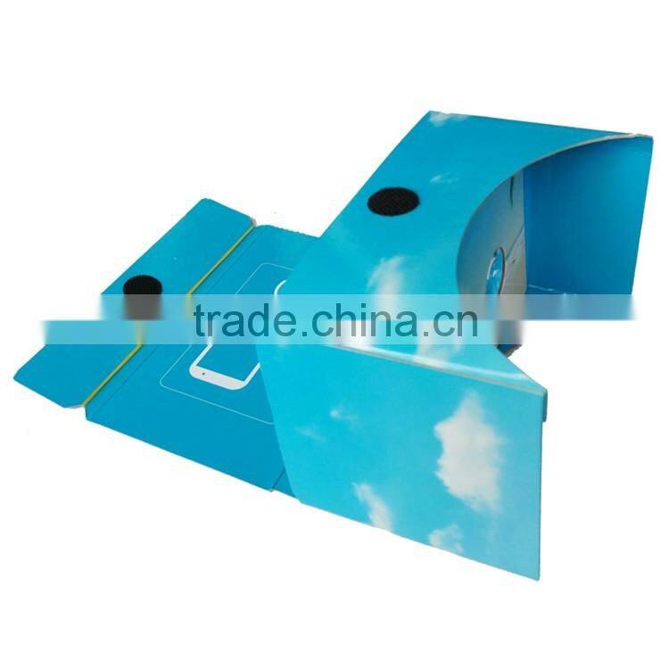 Cheap Google Cardboard VR One-Piece for 3d Glasses Virtual Reality Glasses OEM Brand Custom Christmas Gift Product Promontion