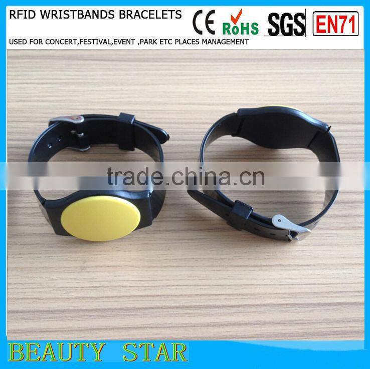 High quality NFC bracelets, Silicone Waterproof NFC bracelets with long read distance