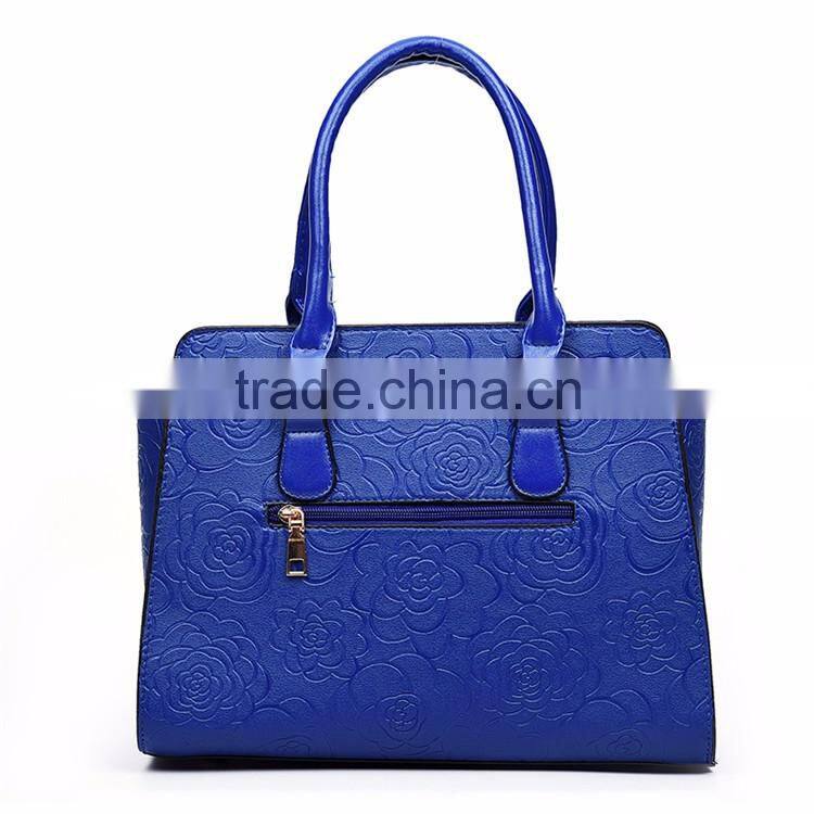 Tmall Hot Selling Fashion 6 in 1 High Quality Rose Leather Bags waterproof Set handbags for lady