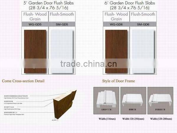 Good quality fiberglass door WG-8'F01