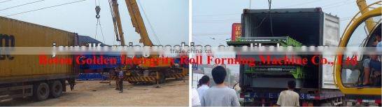 , Mitsubishi PLC Hydraulic Cutting Downspout pipe forming machine