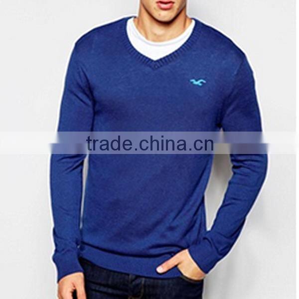 high quality wool acrylic autumn pullover men, men fashion v neck sweater pullover wholesale