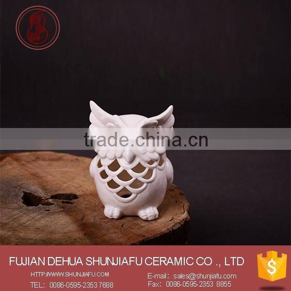 2016 Hollow modern home ornaments white porcelain artificial birds for crafts