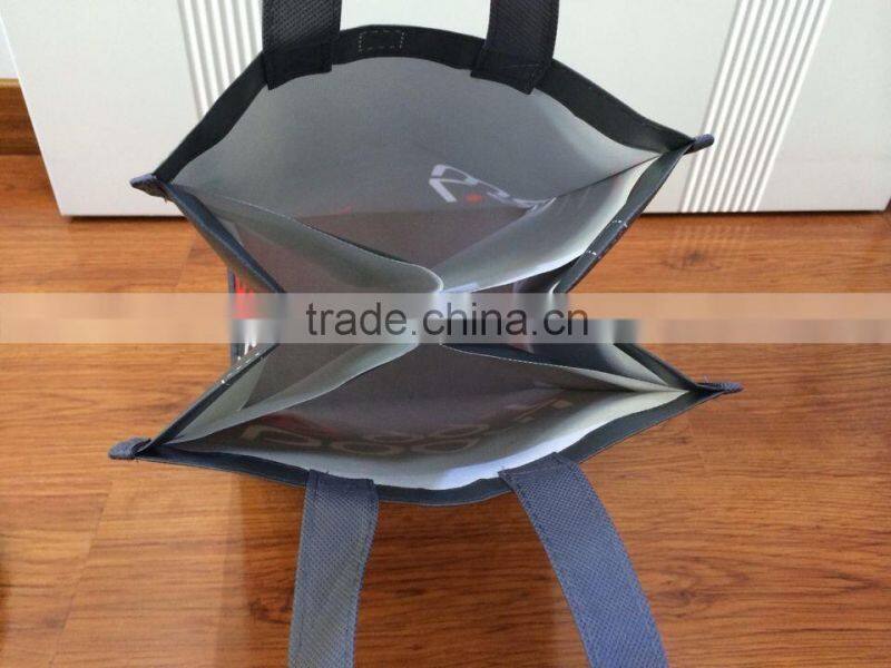 Hand carry bag, wine bag,custom promotional 4 packed bottles wine bag