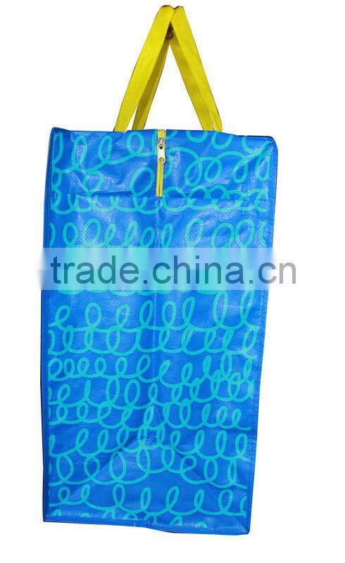 120gsm pp woven shopping bags with zipper(2W-2067)