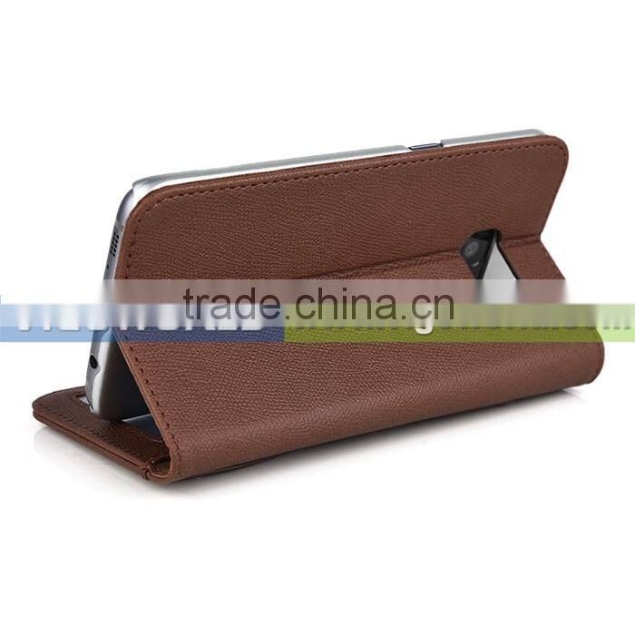 New arrival card slots /card holder leather stand case for samsung s7 edge