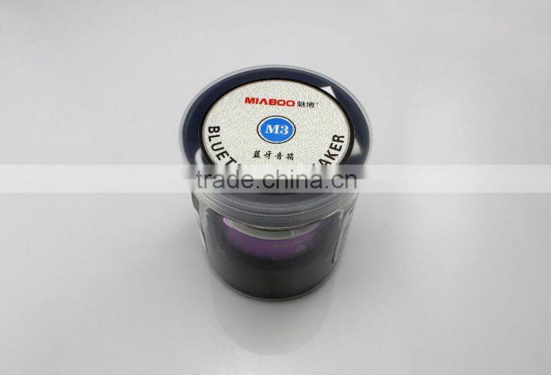 2016 hot portable Mini Speaker with round shape, popular metal bluetooth speaker with FCC certificate,wireless speaker