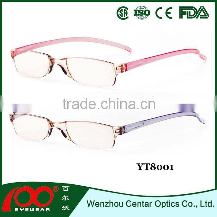 2015 Slim vision reading glasses;Cheap colorfull reading glasses;Promotional reading glasses