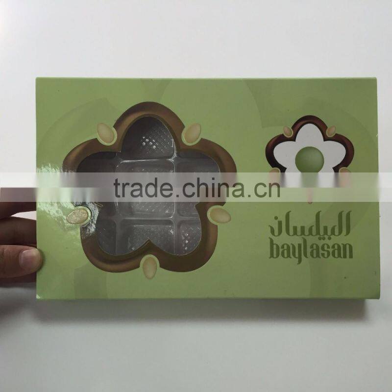 (Hot sale) Custom dessert box, chocolate box, candy box, with a transparent window