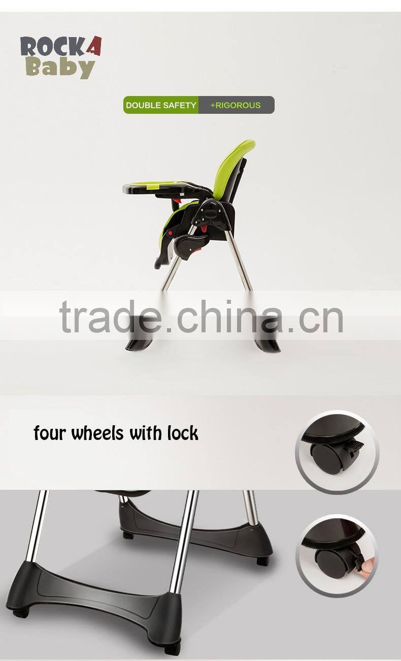 top selling modern high chair for kids hot sale moving baby chair