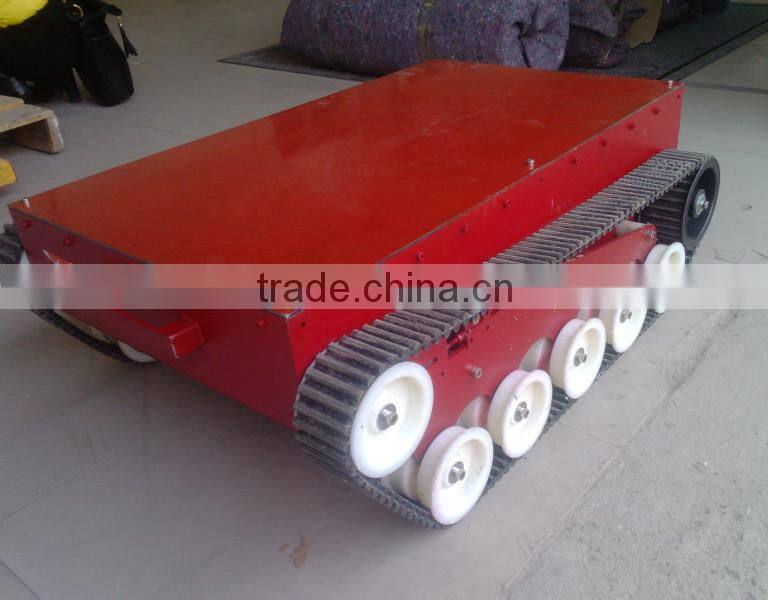 Fire control anti-terrorist robot rubber track tracked chassis for robot