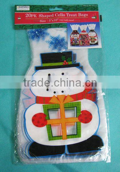 20 pcs/ set accept custom plastic candy bag treat bag with string