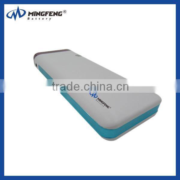 2016 power bank three usb port LED flashlight 10400mah power bank promotion