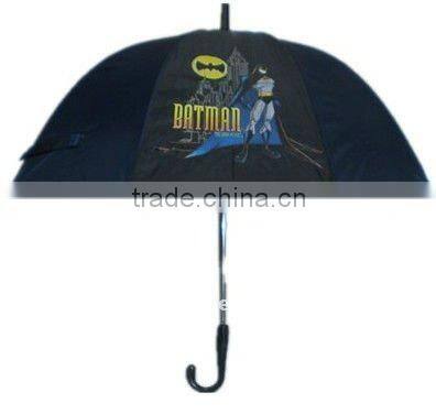cartoon character pink girl 19"x8k 190T polyester child umbrella
