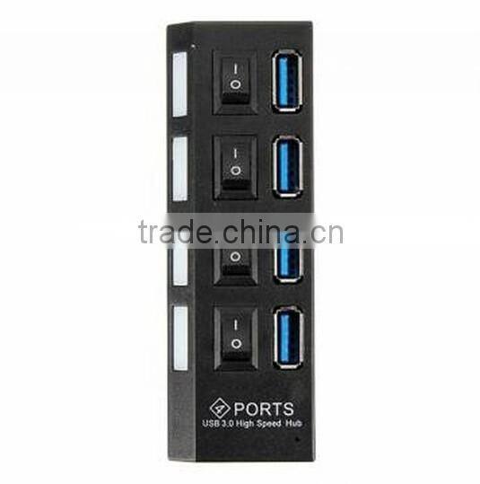 4 Ports USB 3.0 HUB / 4 Ports Hub Speed 5Gbps for PC laptop / USB hub on/off switc