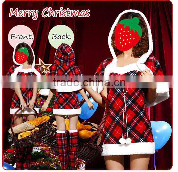 SL88998 Latest design fashion women cloak Christmas dress sexy Christmas costumes cosplay dress elegant christmas party dress