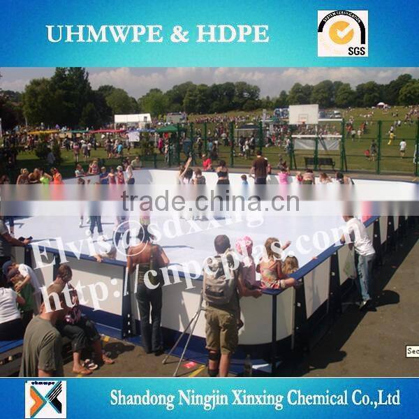 HDPE Skating Synthetic Ice Rink mobile hockey dasher board