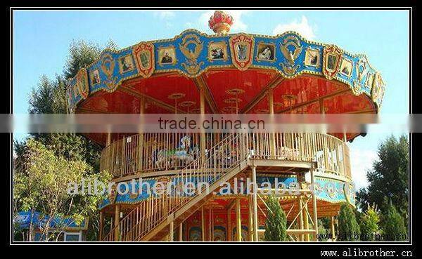 High quality and lower price mini carousel of amusement park rides 6 seats