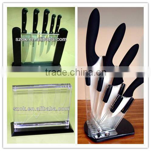 high quality acrylic office square business name card holder note holder