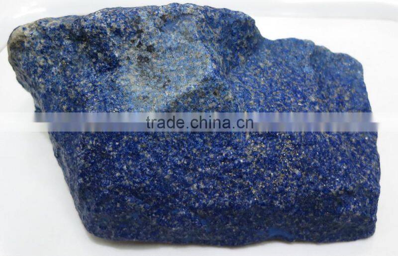 Natural Afghan Lapis Lazuli Rough Gemstone With Rare Golden Matrix Opaque Blue Color Good Quality