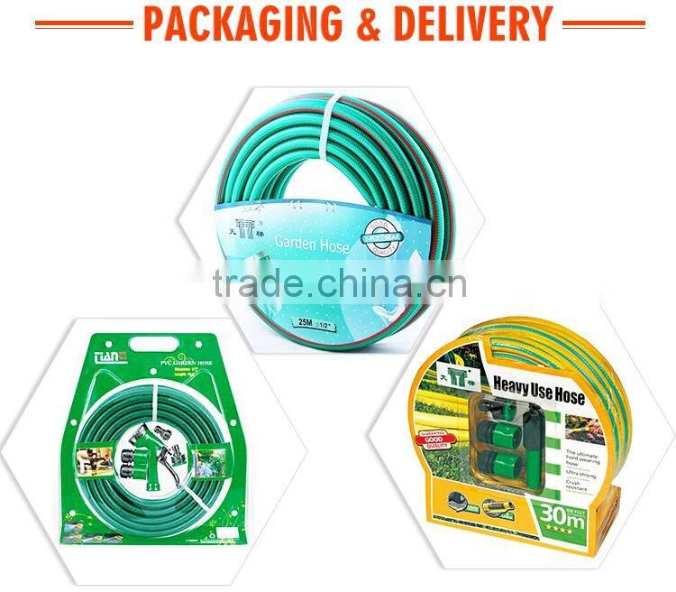PVC Tube Braided Reinforced Water Hose , Garden Hose