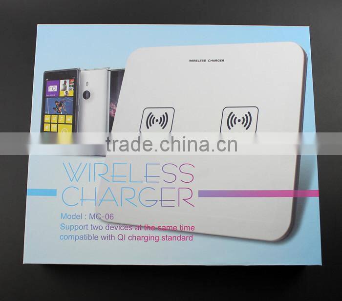 2015 new arrival best quality with CE FCC RoHS Certification of qi wireless charger for mobile phone
