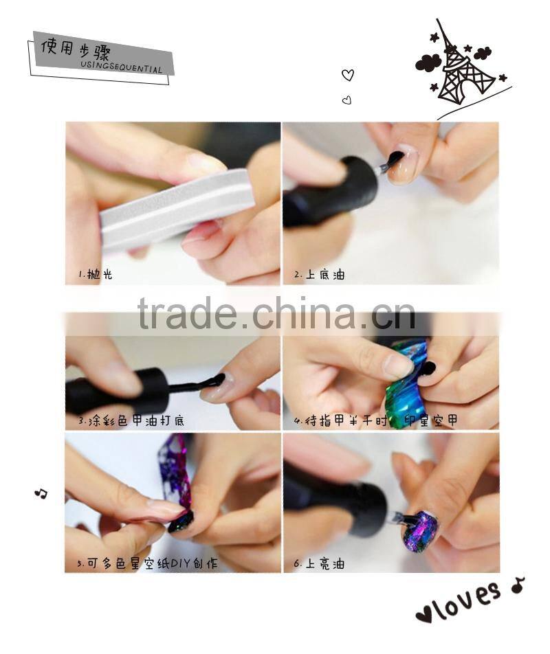 2015 New Nail Art Transfer Foil Sticker for Nail Tips Decoration set