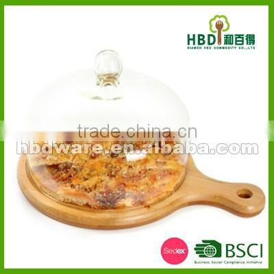 Cheese board with plastic cover , cheese dome