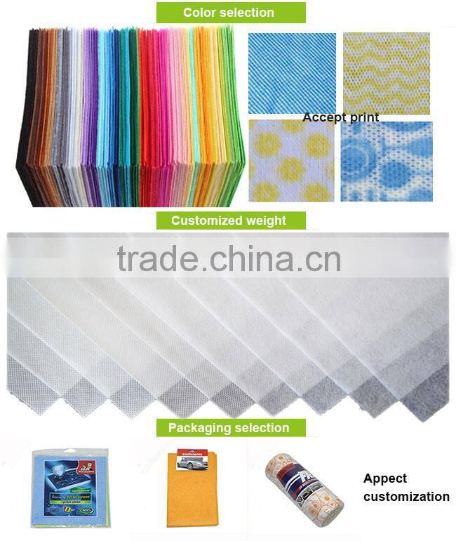 Clean wipe cloth disposable nonwoven cleaning wipe
