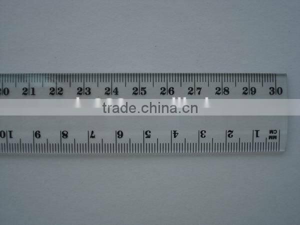 school and office supply transparent 12' 30cm plastic ruler