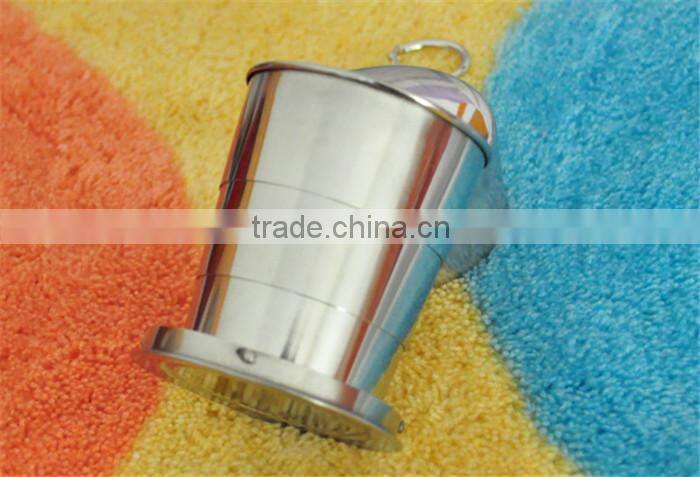 Crazy hot sale stainless steel folding Cup folding retractable with water cups