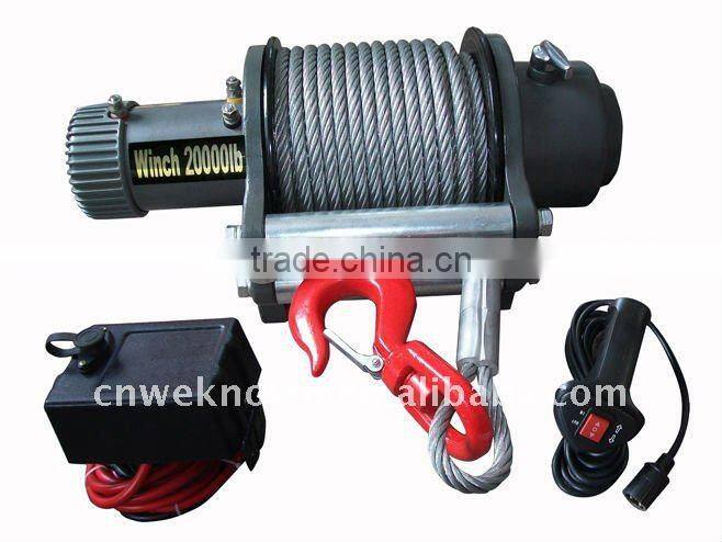 20000 lbs heavy duty car electric winch 12v/24v