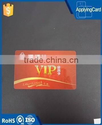 Custom Design Plastic RFID Business Smart Card pvc contactless vip discount card