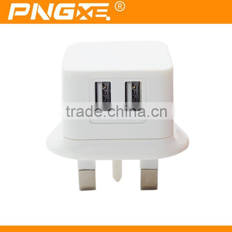 Latest wholesale dual usb super fast mobile phone travel charger with US UK EU plug