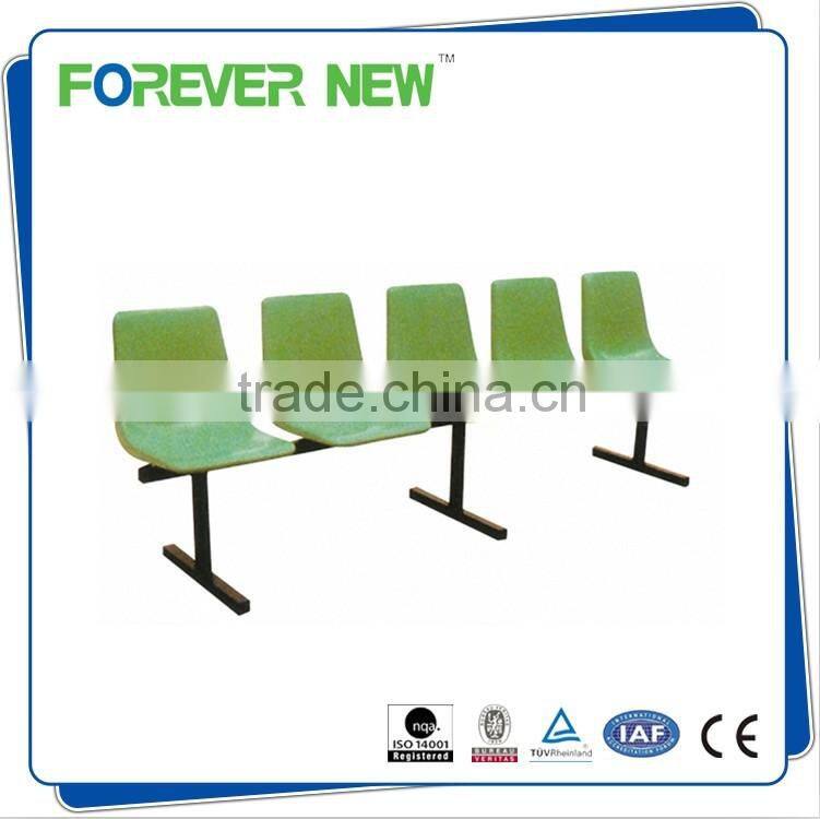 YXZ-038 Commercial furniture stainless steel chair airport waiting chair with PVC mattress