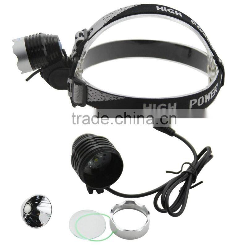 3 Modes Waterproof 10W 1200Lm XM-L2 T6 LED Headlight Headlamp Flashlight Head Torch Light Lamp Bicycle Bike Light Torch set