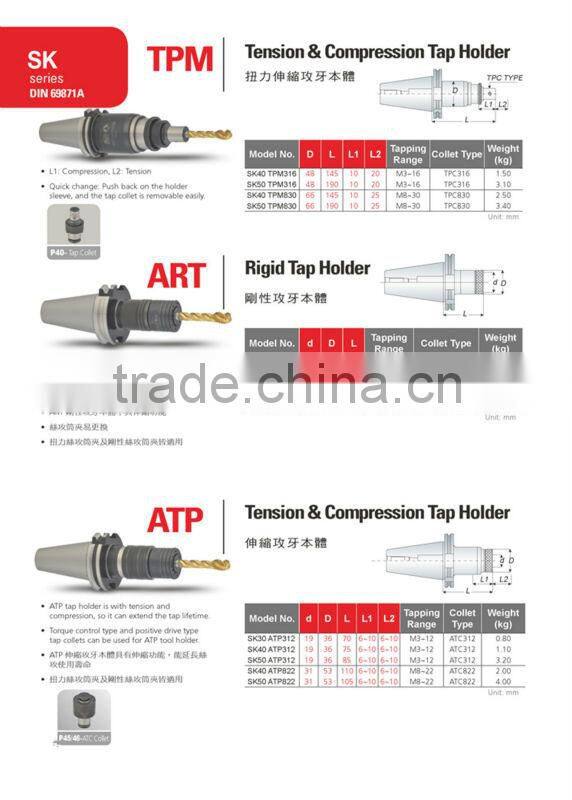 DAT-40-G1224 Floating Tapper Chuck CNC machine tool Tool Holder