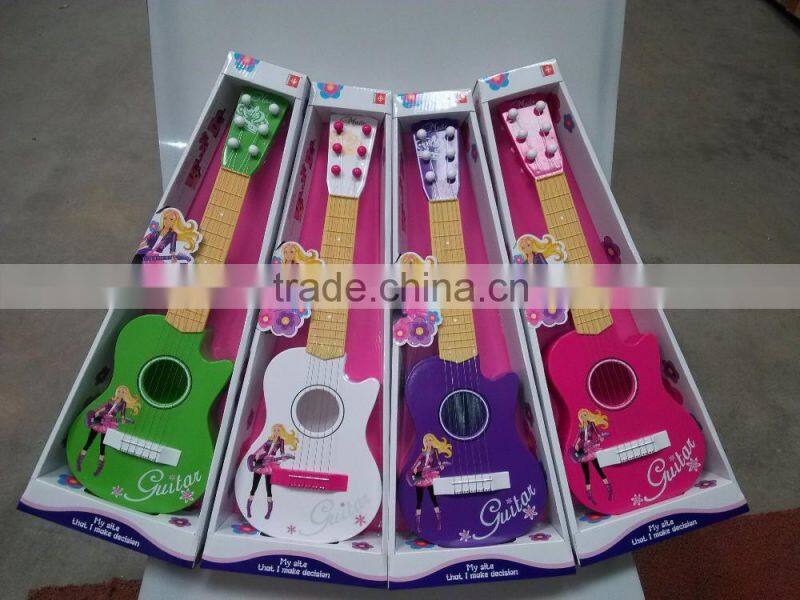 Plastic toy Simulation 6-string guitar toys educational toys for kids.simulation plays the guitar toys ,cheap toys,