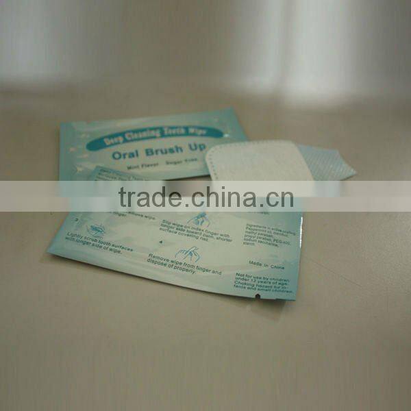teeth wipes,tooth wipe,teeth whitening oral brush up