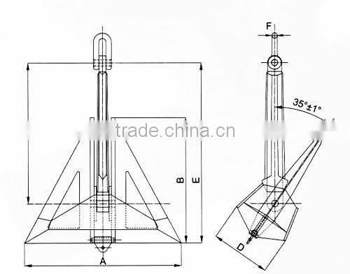 Steel Ship Marine HHP Delta Flipper anchor for sale