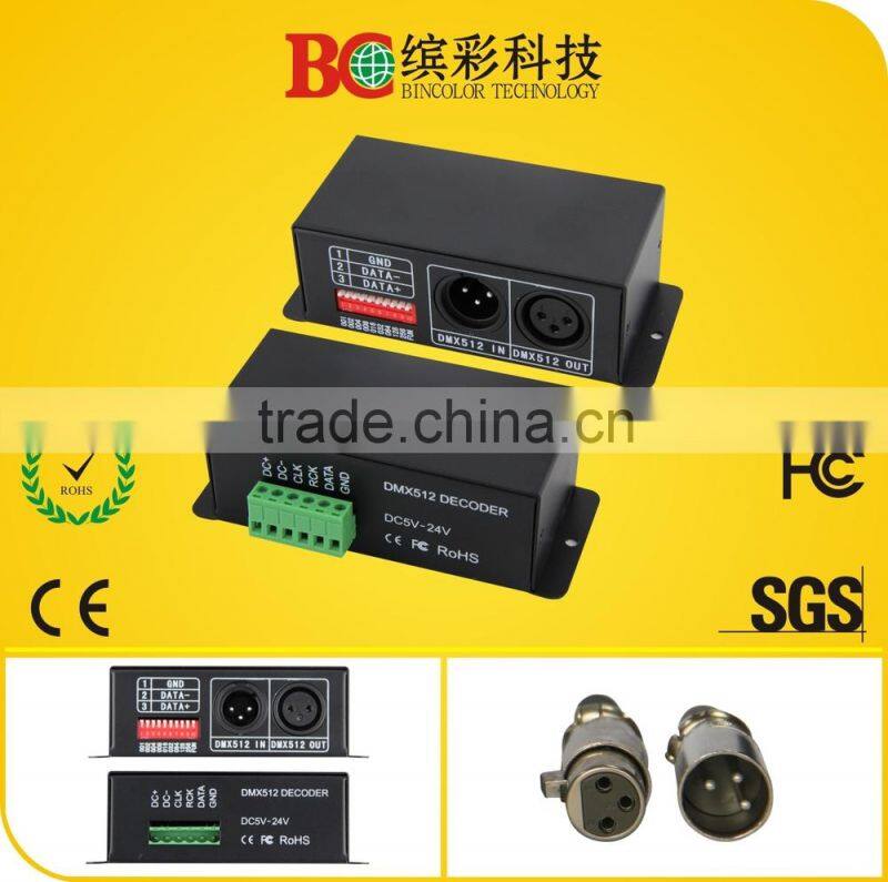 BC-802-8806 DC12V-DC24V DMX 512 Decoder for IC LPD8803 LPD8806