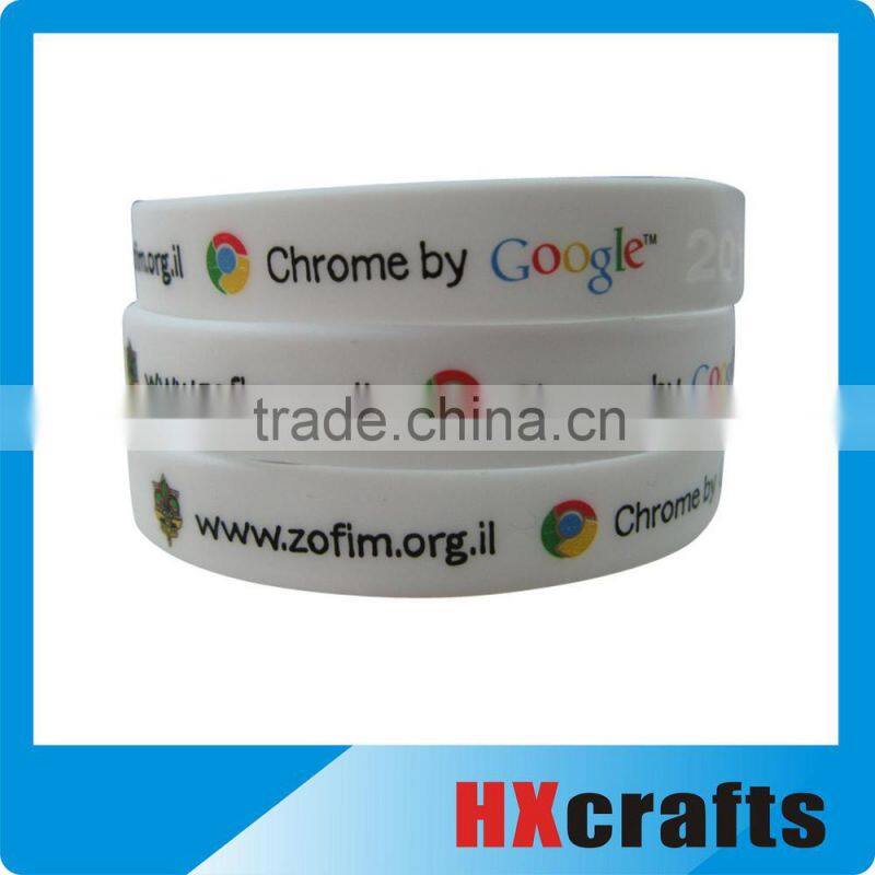 Beautiful design cheap silicon rainbow wristbands free sample