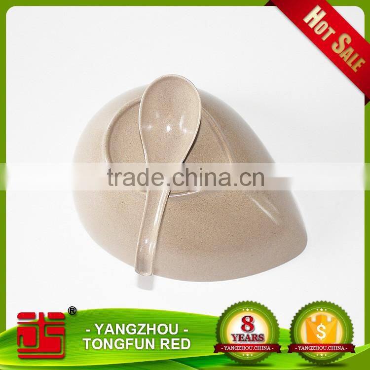 New products of wholesale rice husk cutlery decorative fruit bowl